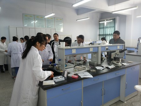 检验专业学生实验考核现场